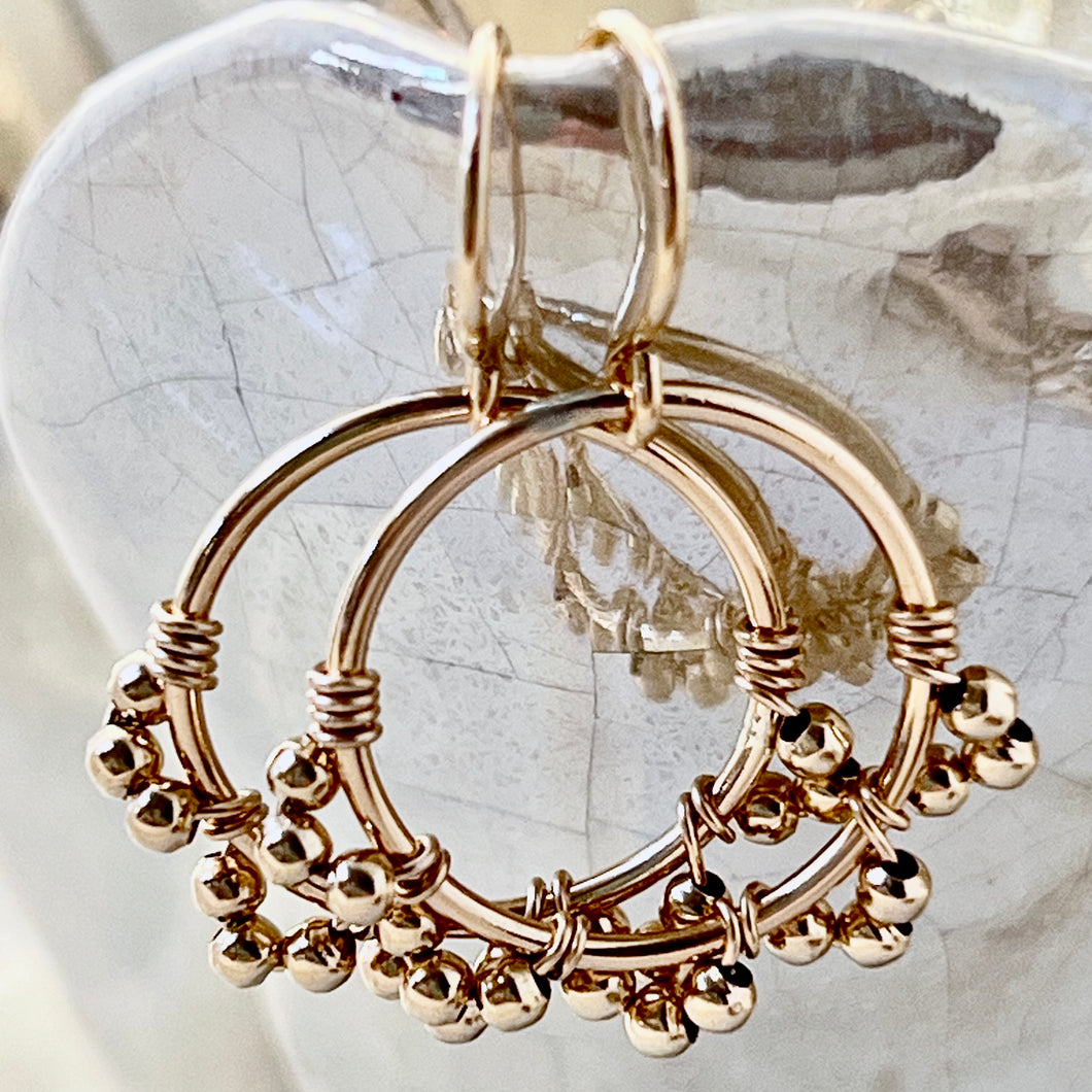 Golden Hoop Earrings