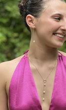 Tahiti Pearl Chain Earrings