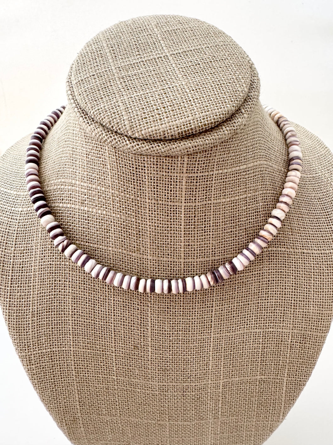 Wampum Quahog Two in One Necklace / Bracelet