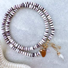 Wampum Quahog Two in One Necklace / Bracelet