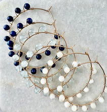 Studded Circle Hoop Earrings