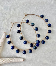 Studded Circle Hoop Earrings