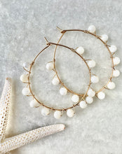 Studded Circle Hoop Earrings