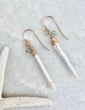Phuket Stick Pearl Accent Earrings