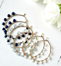 Studded Circle Hoop Earrings