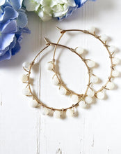 Studded Circle Hoop Earrings
