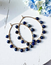 Studded Circle Hoop Earrings
