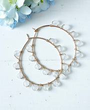 Studded Circle Hoop Earrings