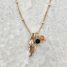 School Spirit Wing Charm Necklace