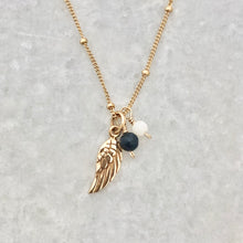 School Spirit Wing Charm Necklace