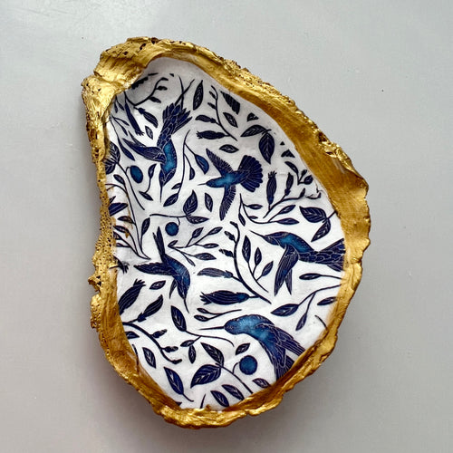 Blue Birds Oyster Shell