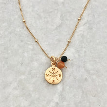 School Spirit Compass Charm Necklace