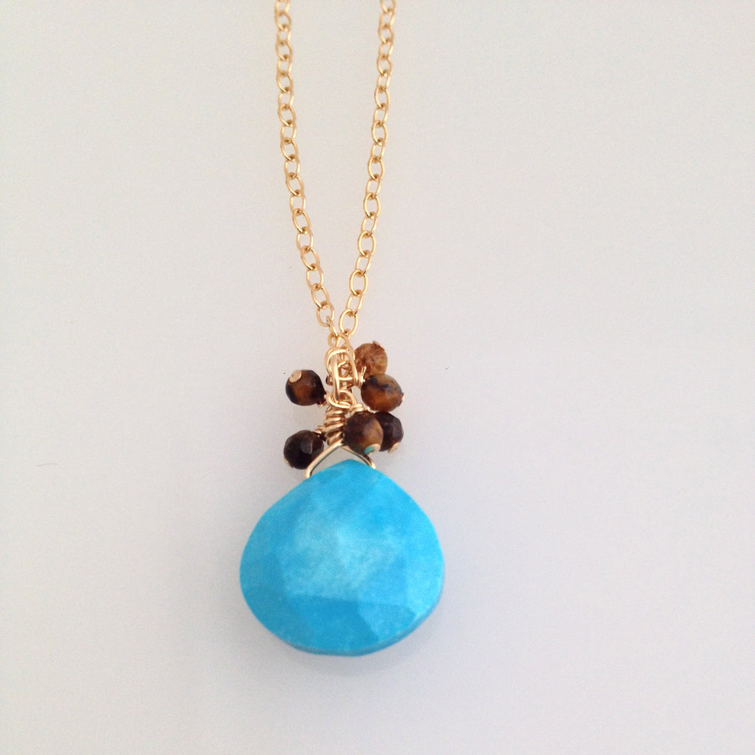 Turqoise and Tiger Necklace