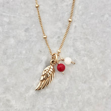 School Spirit Wing Charm Necklace