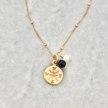 School Spirit Compass Charm Necklace