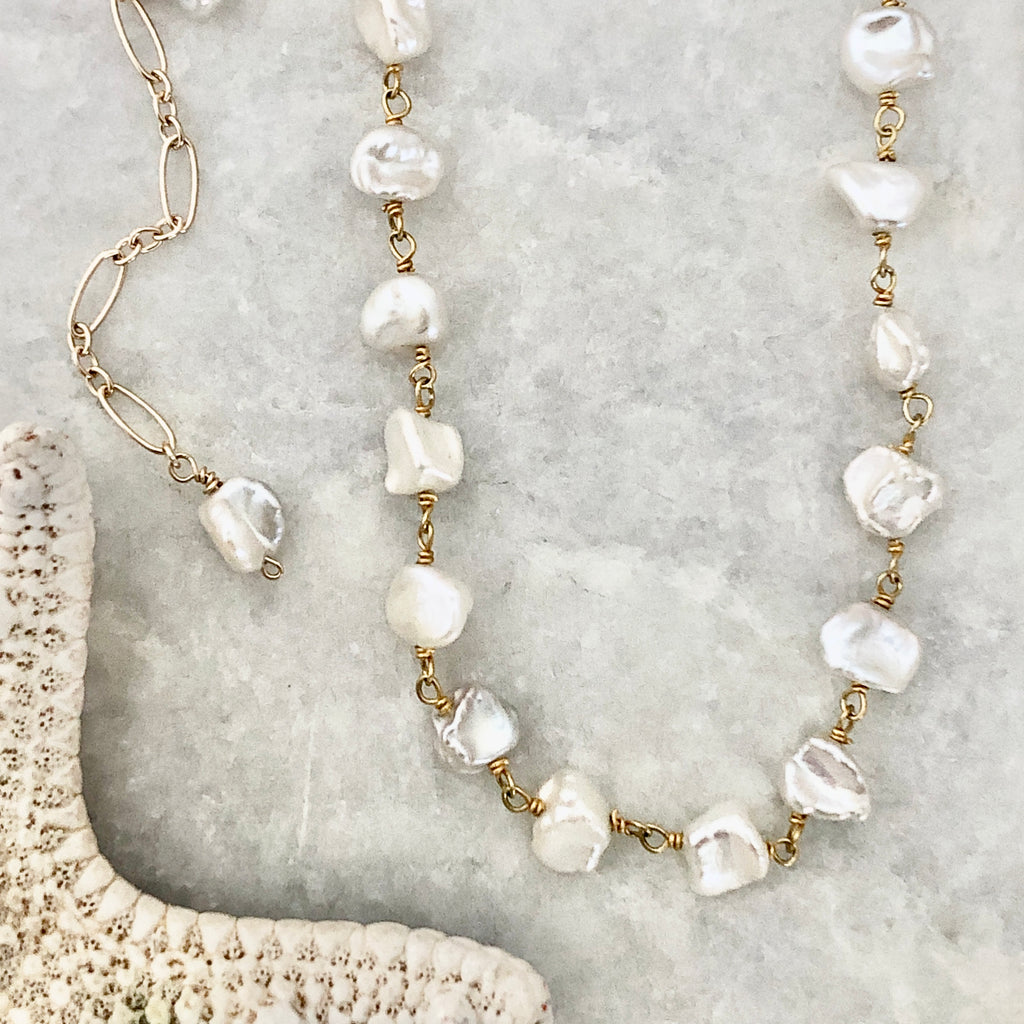 Tahiti Keshi Pearl Necklace – Sabina Furst Designs