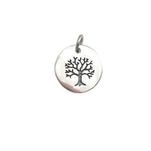 Birthstone Charm Necklace - Silver