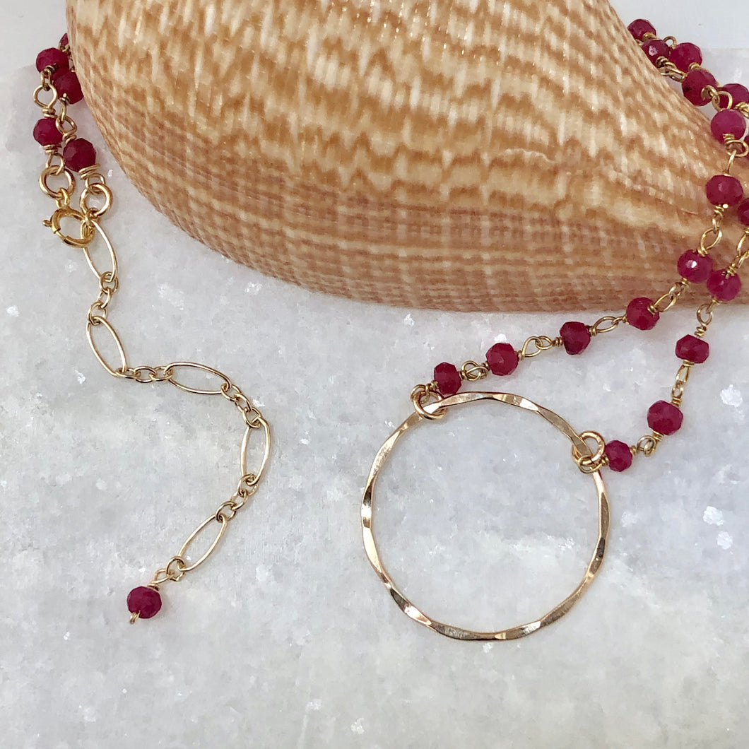 India Small Circle Necklace