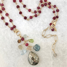 Archipelago Abundance Necklace - ruby & pyrite