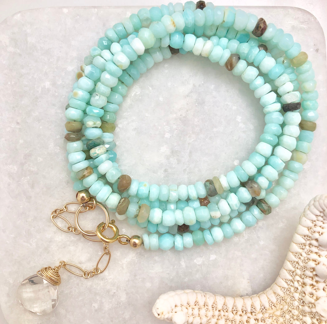 Captiva Two in One ~ chunky gemstone wrap