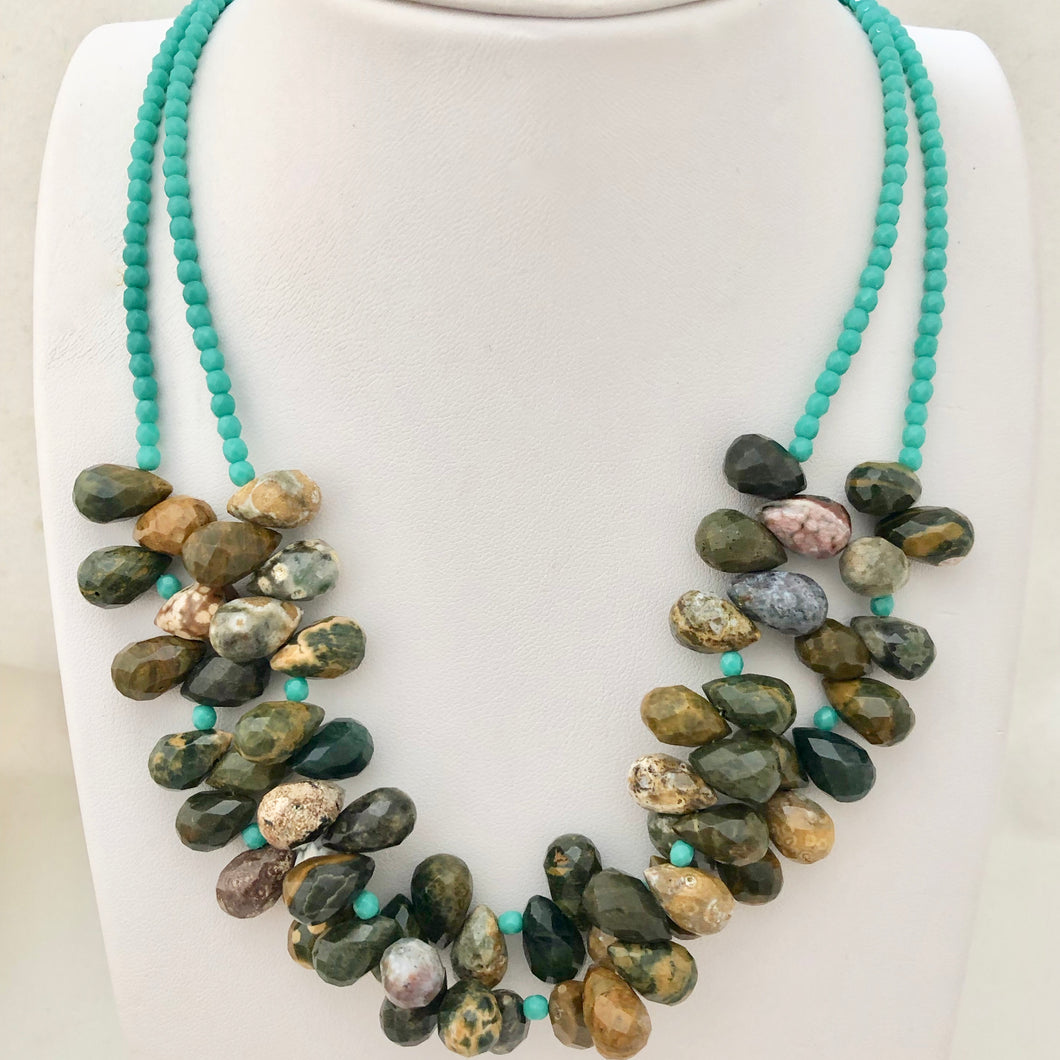 Jasper Bib Necklace ~ OOAK