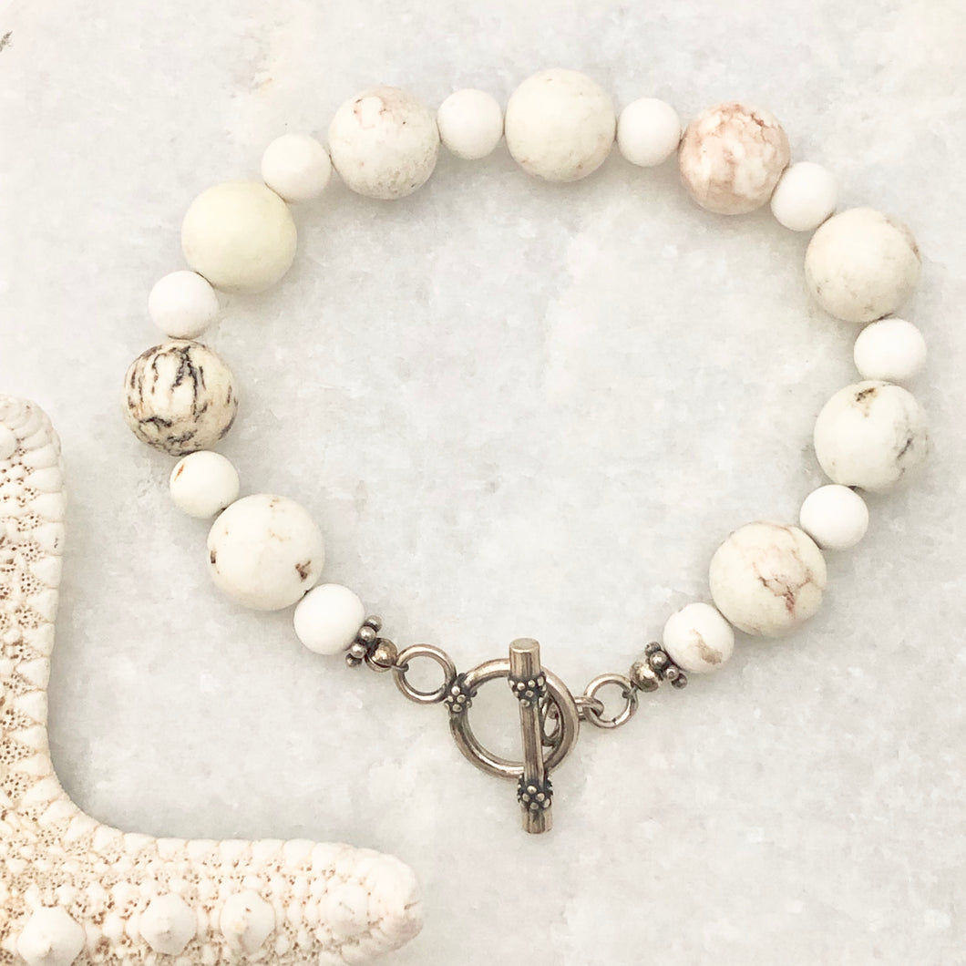 White Magnesite Bracelet