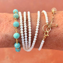 Nassau Gemstone Wrap ~ Two in One (white coral)