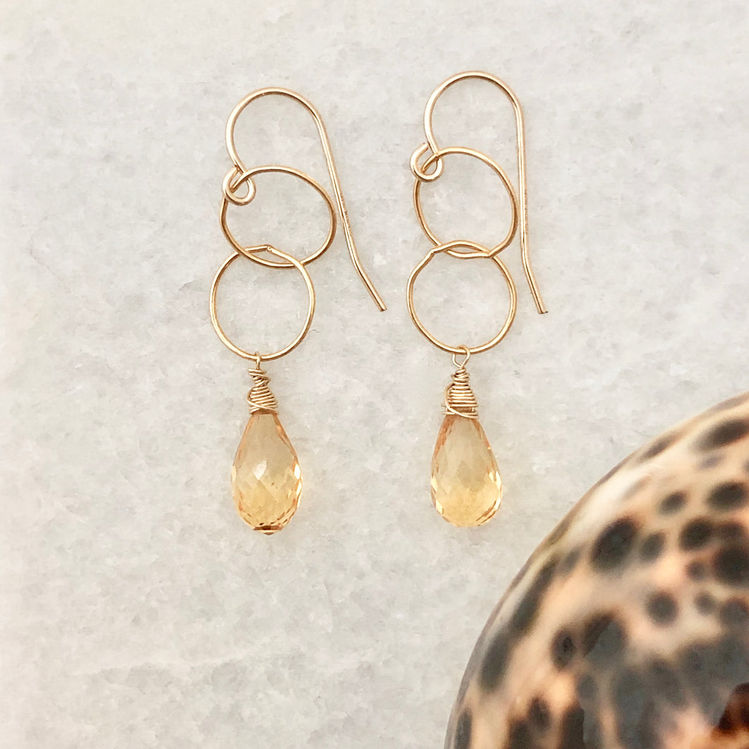 Milano Double Loop Earrings