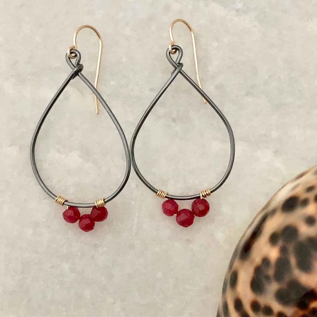 Sardinia Teardrop Hoop Earrings