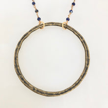Large Organic Circle Necklace - Bronze