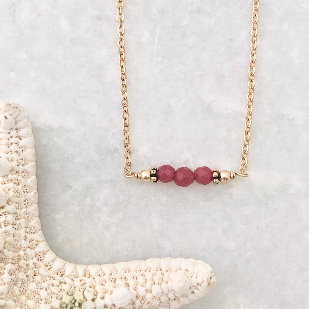Bahama Birthstone Bar Necklace