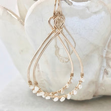 Tahiti Woven Pearl Hoops