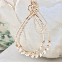 Tahiti Woven Pearl Hoops