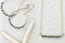 Monaco Ocean Blue Diamond Necklace & Earring Gift Set
