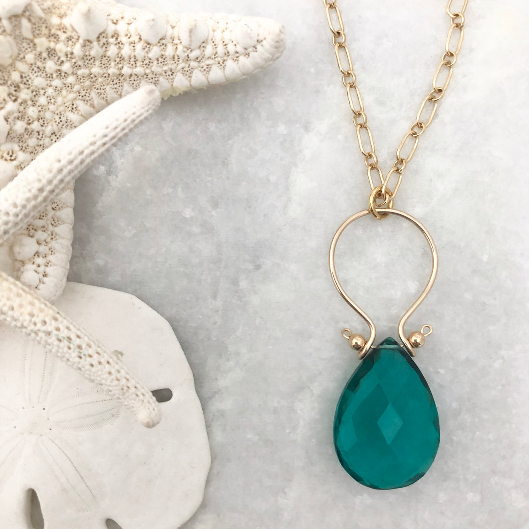 Santorini XL Necklace ~ fluorite