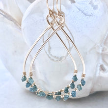 Monaco Ocean Blue Diamond Necklace & Earring Gift Set