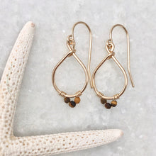 Tiny Teardrop Hoop Earrings