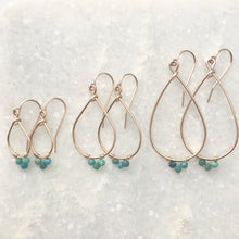 Tiny Teardrop Hoop Earrings