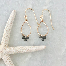 Tiny Teardrop Hoop Earrings