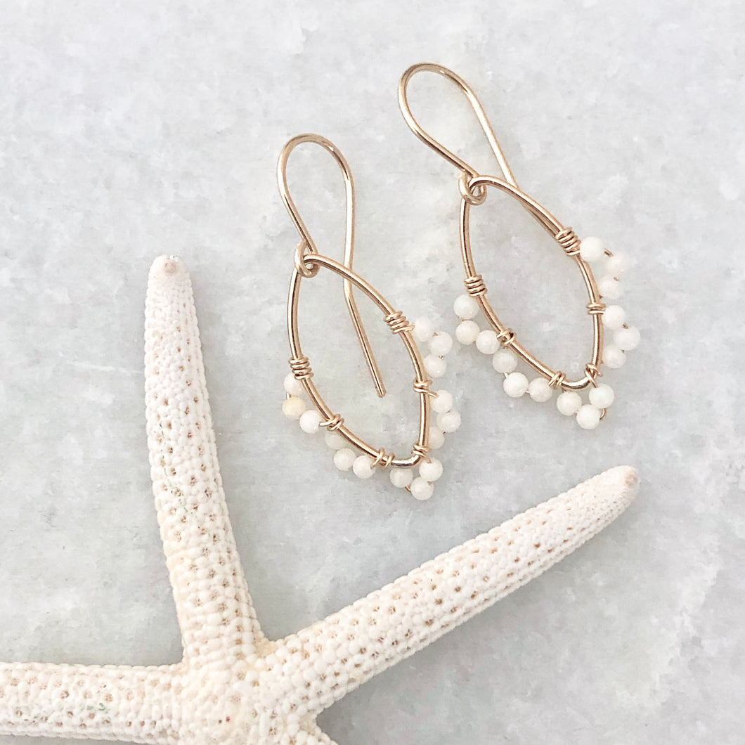 Flower Power Shield Earrings - small
