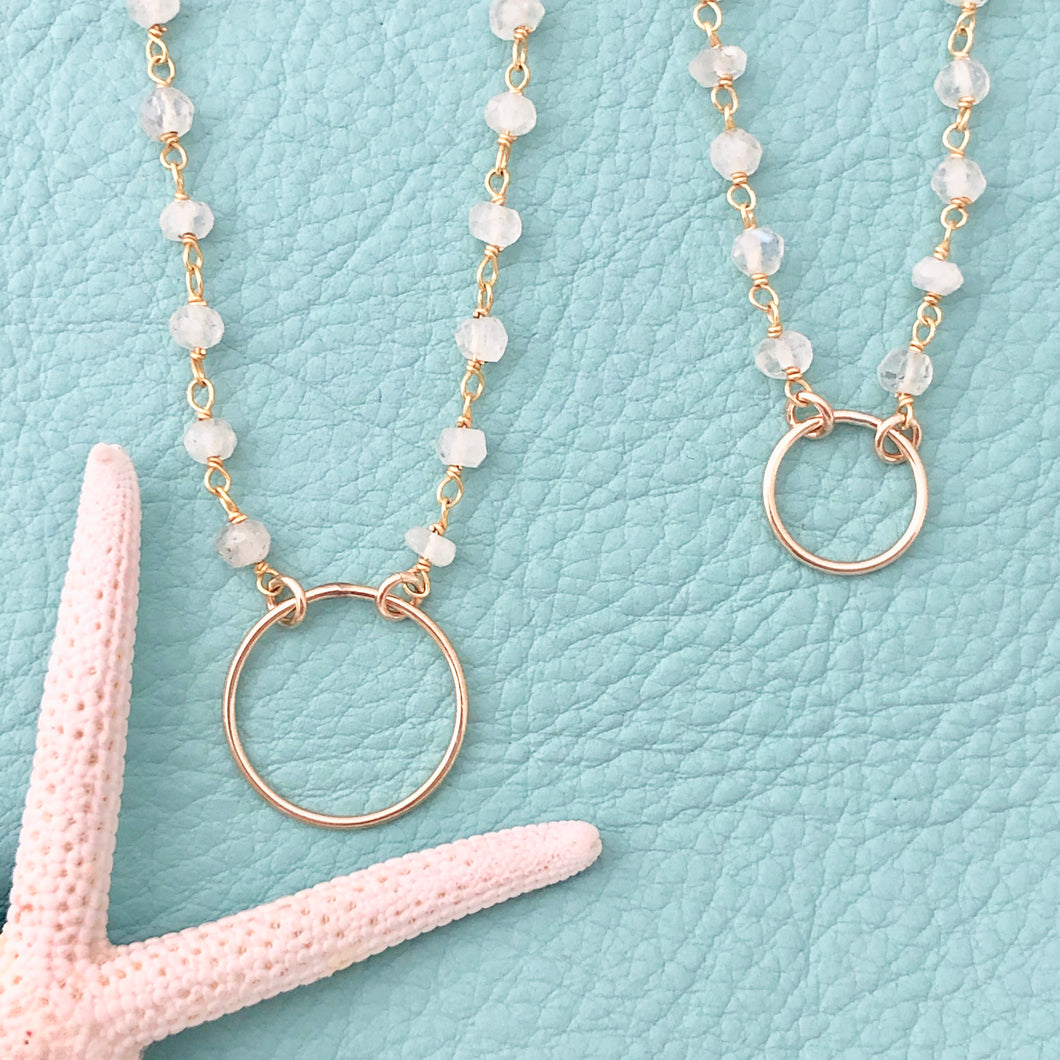 Big & little Circle Necklaces