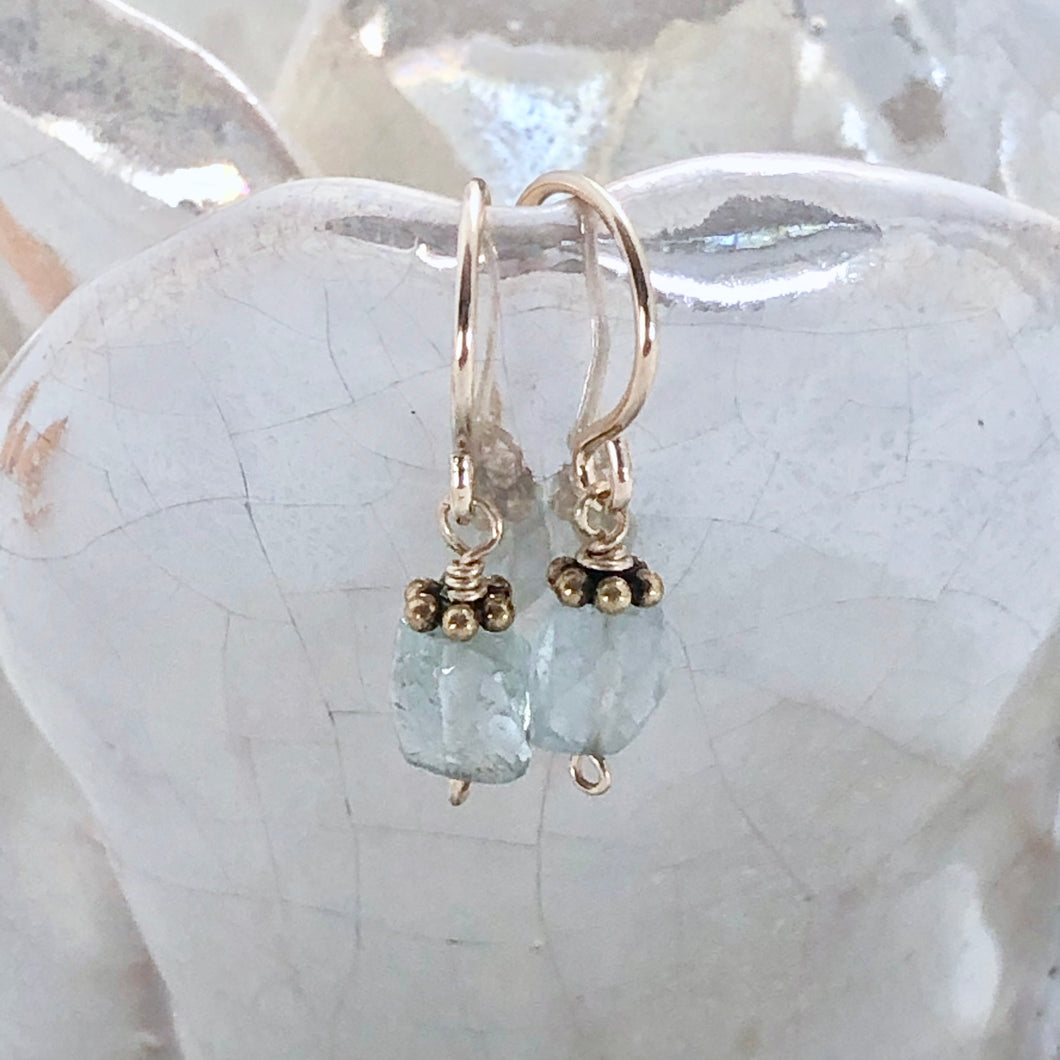 Tiny Embellished Aqua Drops
