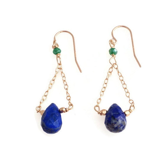 Lapis Hanger Earrings