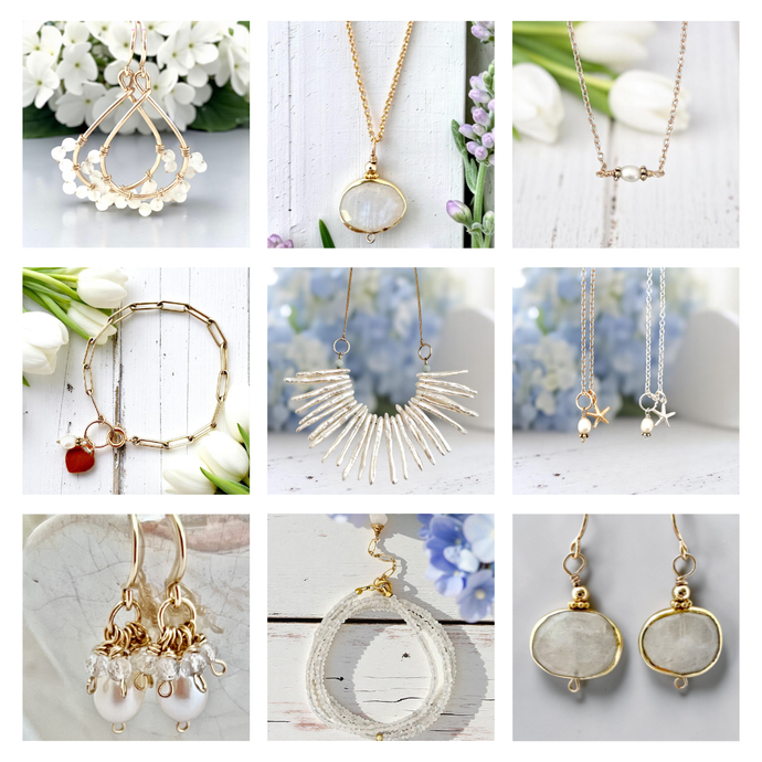 June's Treasures: Pearl & Moonstone Jewelry