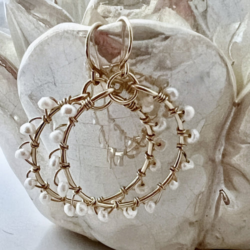 Rose Quartz Flower Earrings – Sabina Furst Designs