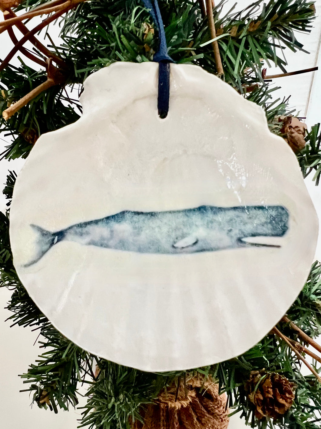 Large Nantucket Whale Ornament