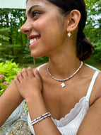 Wampum Quahog Two in One Necklace / Bracelet