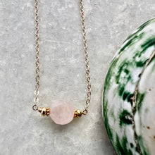 Rose Quartz Nugget Necklace