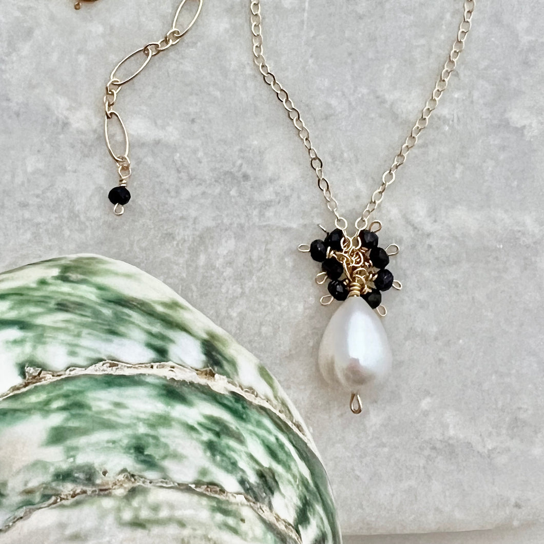 Tahiti Pearl Cluster Necklace