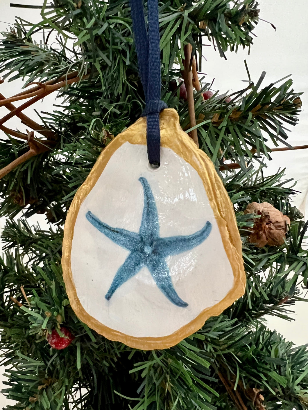 Starfish Oyster Ornament